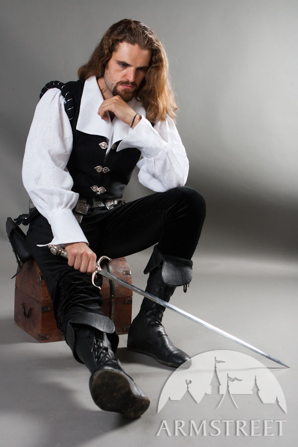 RUMAOZIA Vêtements Médiévaux Pour Homme - Gilet De Renaissance Rétro En Pur Coton - Sans Manches - Chemise De Plage Pour Pirate Renaissance Médiévale Viking Costume Gothique - Manteau Cosplay, O