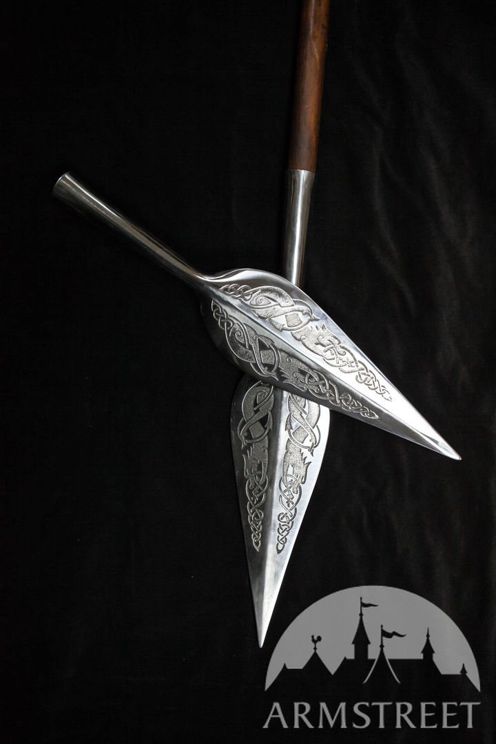Tête De Lance Viking En Fer Forgé Main - Réplique Fonctionnelle Pour Reconstitution - Neuve