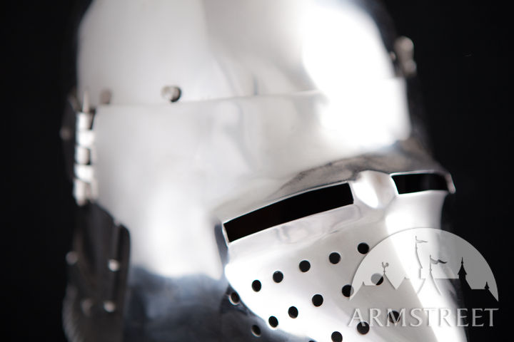Heaume de Chevalier Enfant -Casque médiéval à visière - Jeux - Jouets