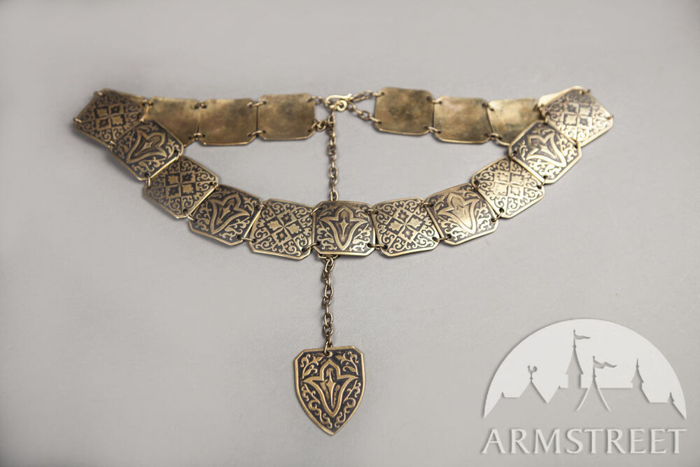 Ceinture gravée "Manches Vertes" en laiton