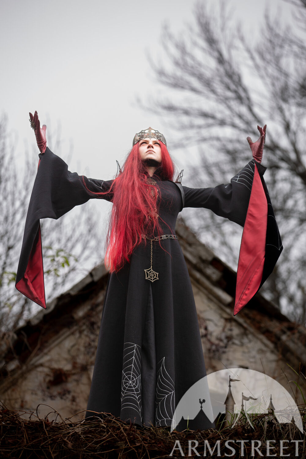 Costume Halloween manteau noir