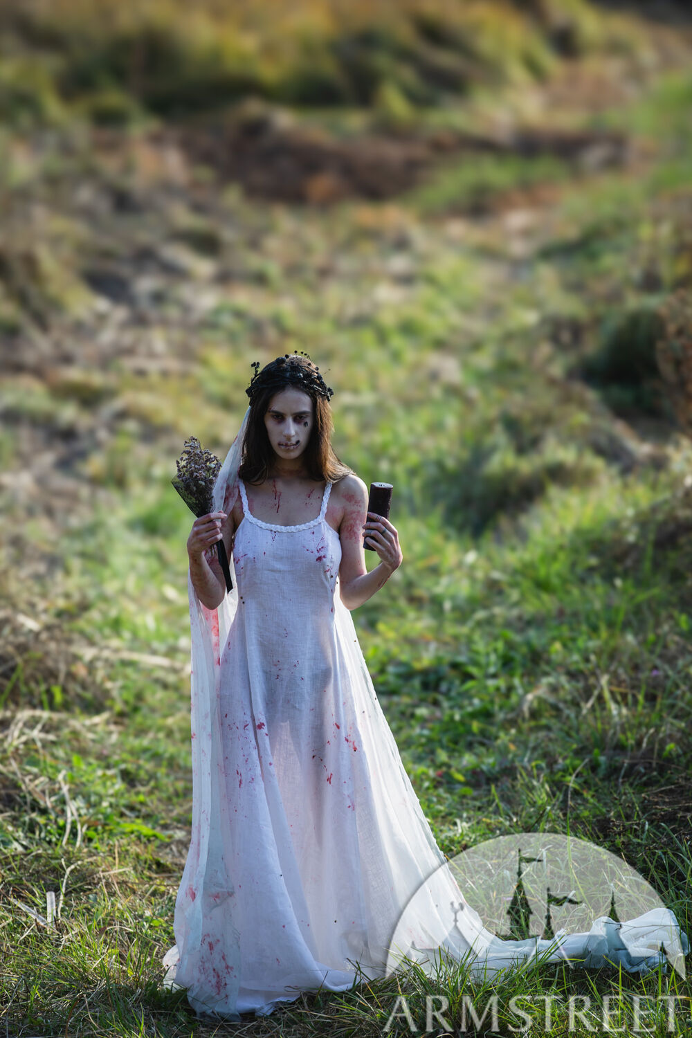 Tenue Halloween robe blanche