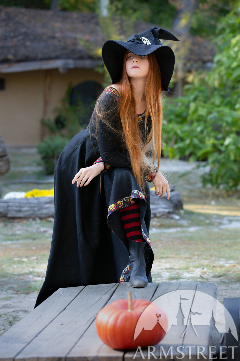 Robe Noire Halloween de Sorcière Edition Limitée