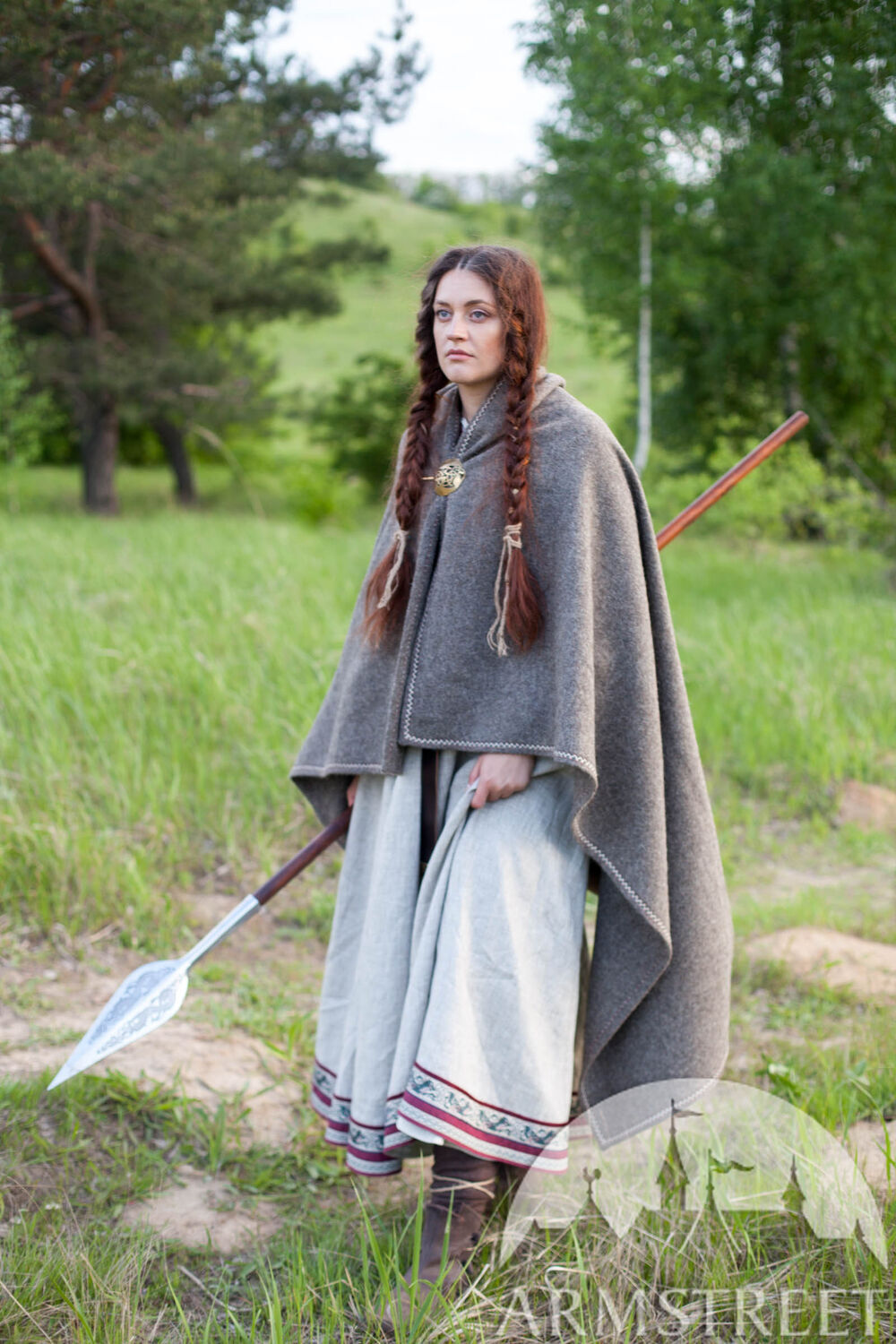 Cape viking en laine