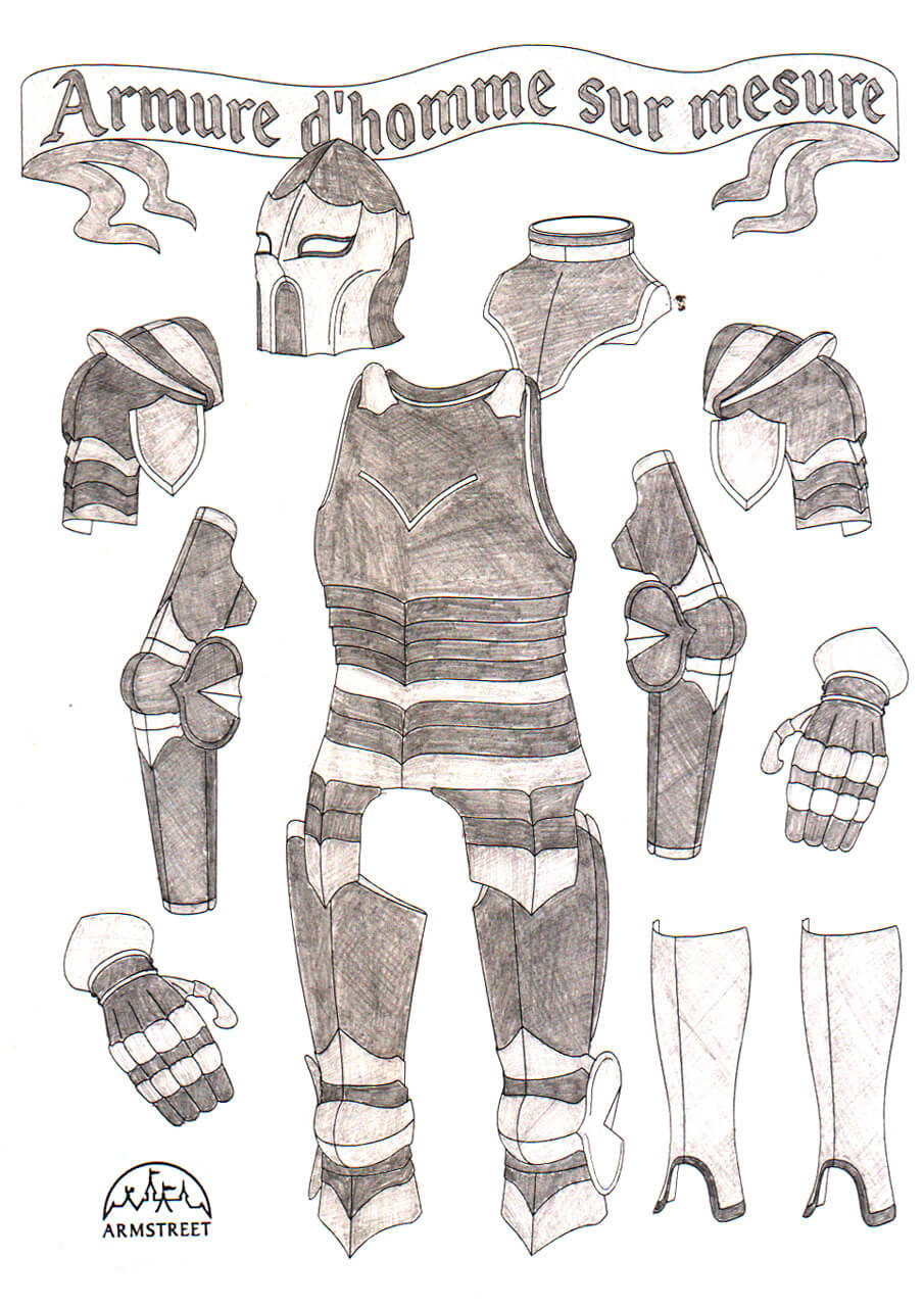 Armure d'homme sur mesure