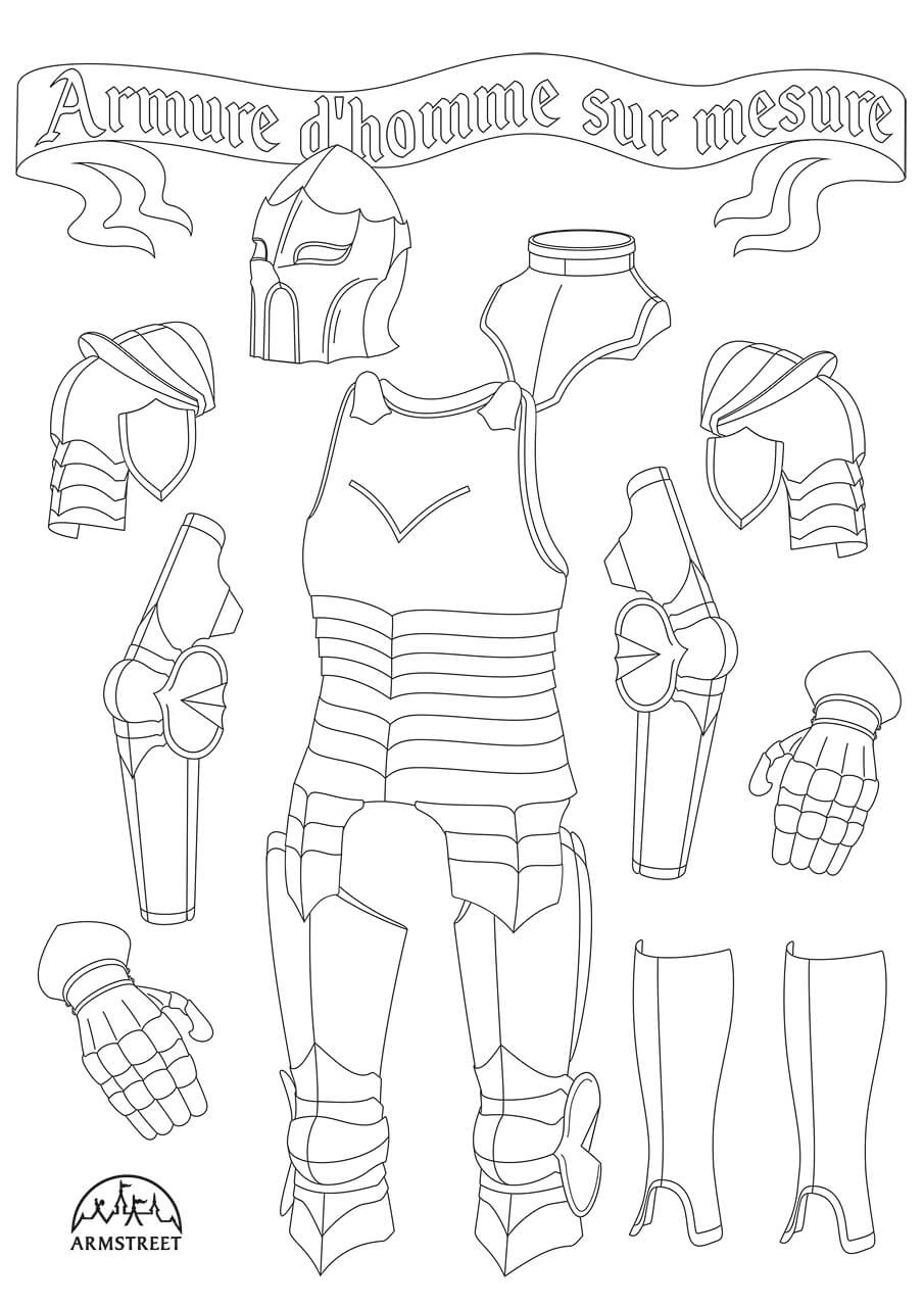 Armure d'homme sur mesure